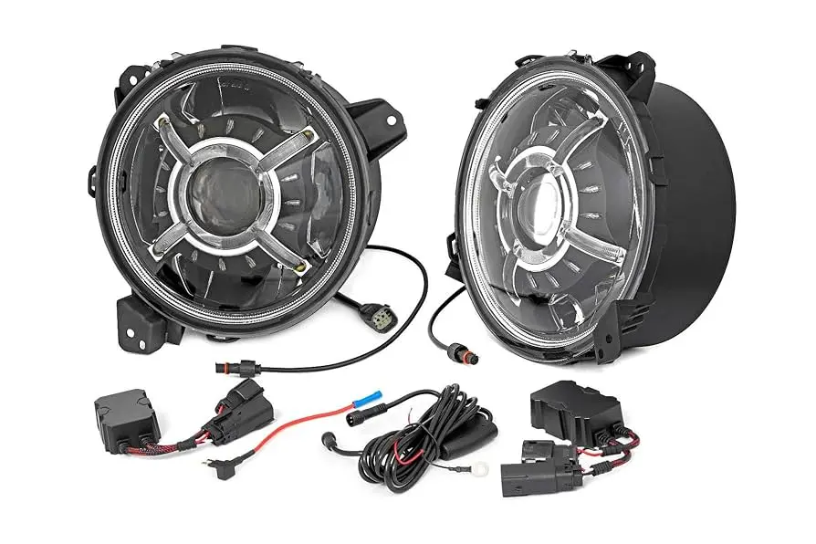 [RC25-RCH5100] FAROS PRINCIPALES LED PARA GLADIATOR Y WRANGLER JL JT ROUGH COUNTRY RCH5100