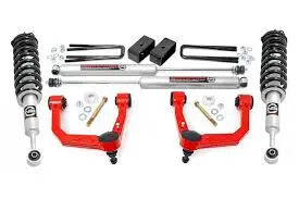 [RC44-74231RED] SUSPENSION KIT DE ELEVACION DE 3.5 PARA TACOMA 2005 - 2023 HORQUILLAS ROJAS (74531991, 501094, 74201ARED) 74231RED
