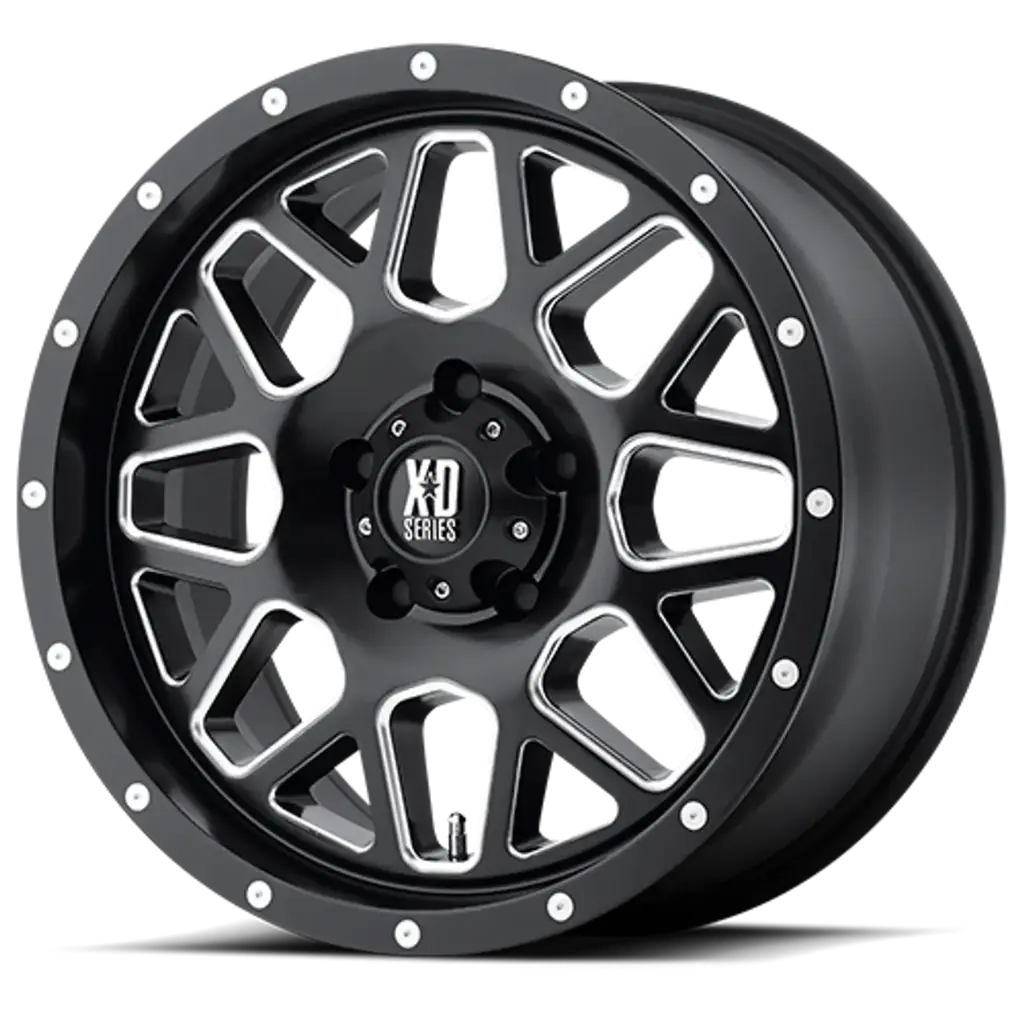[MS20-8170-XD820] RIN XD 20X9.0  8-170  CB 125.5 ET18 XD820 SATIN BLACK MILLED