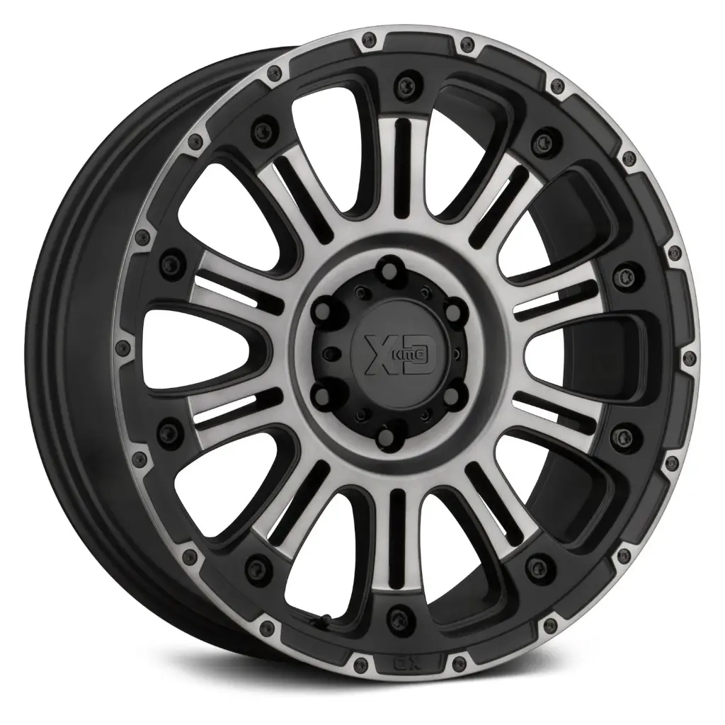 [XD17-6139-XD829] RIN XD 17X9  6X139.7  CB 106.25 ET-12 XD829 SATIN BLACK MACHINED W GRAY TINT